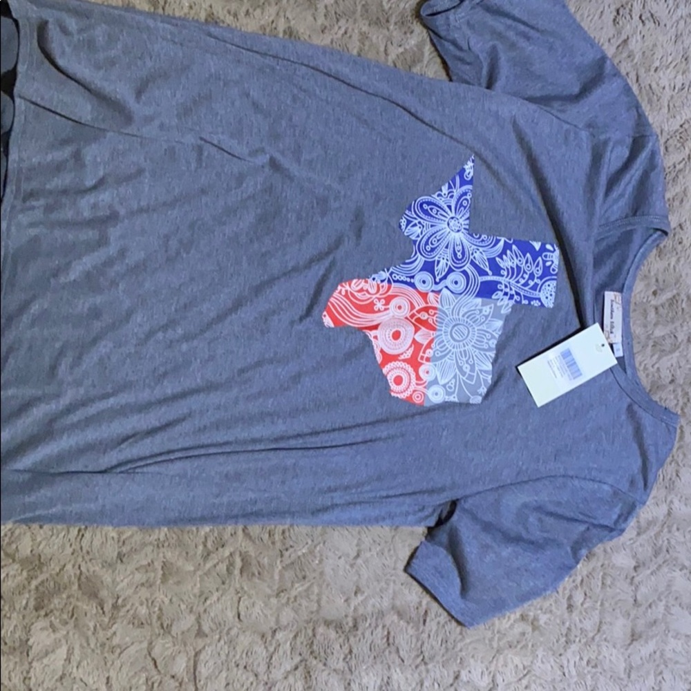 Southern stitch grey t shirt